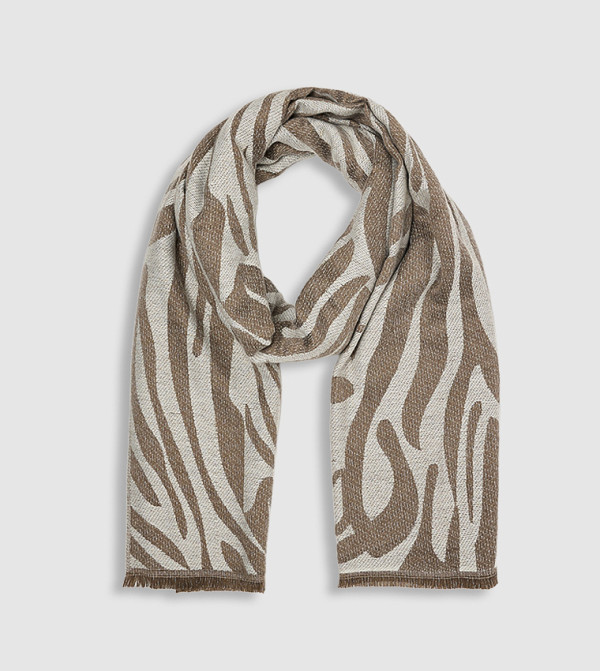 أر آند بي  أوشحة صوفية - رمادي داكن Woolen Scarves