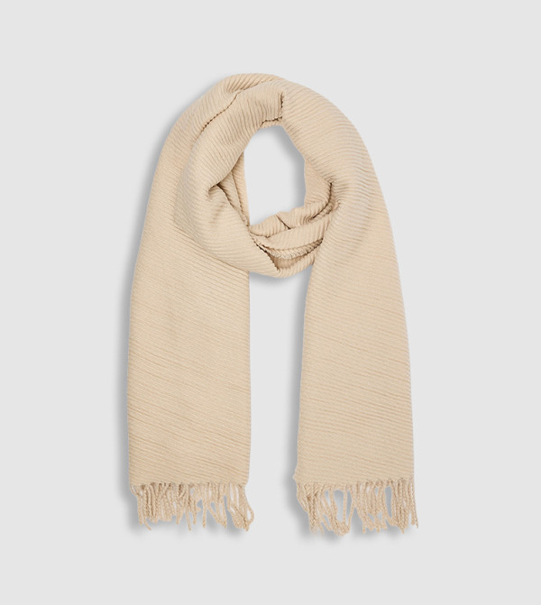 أر آند بي  أوشحة صوفية - بيج Woolen Scarves