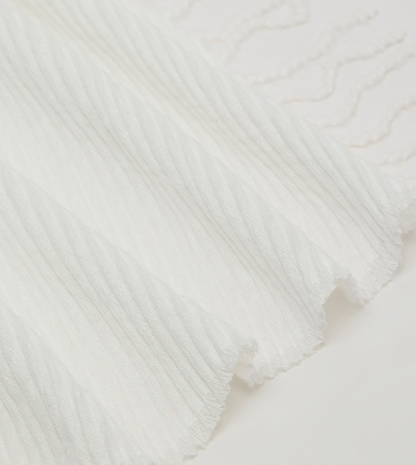 R&B  Woollen Scarves - Ivory Woolen Scarves