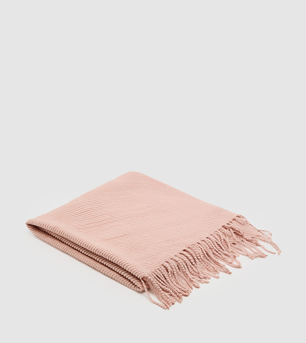 أر آند بي  أوشحة صوفية - وردي Woolen Scarves