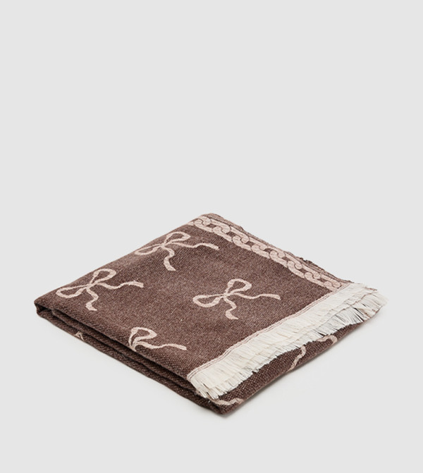 أر آند بي  أوشحة صوفية - بني  Woolen Scarves