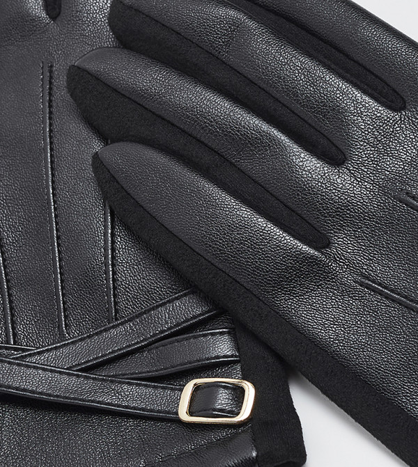 أر آند بي  منتجات جلدية - أسود Leather