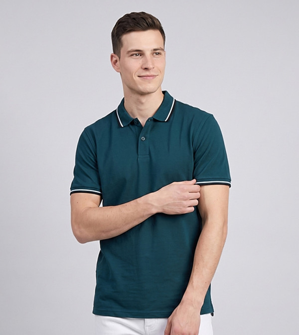 R&B R&B - Teal Polo T-shirts