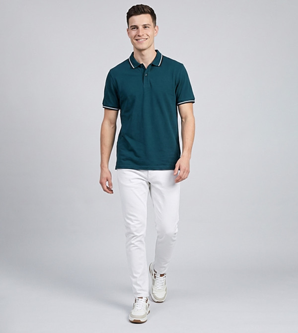 R&B R&B - Teal Polo T-shirts