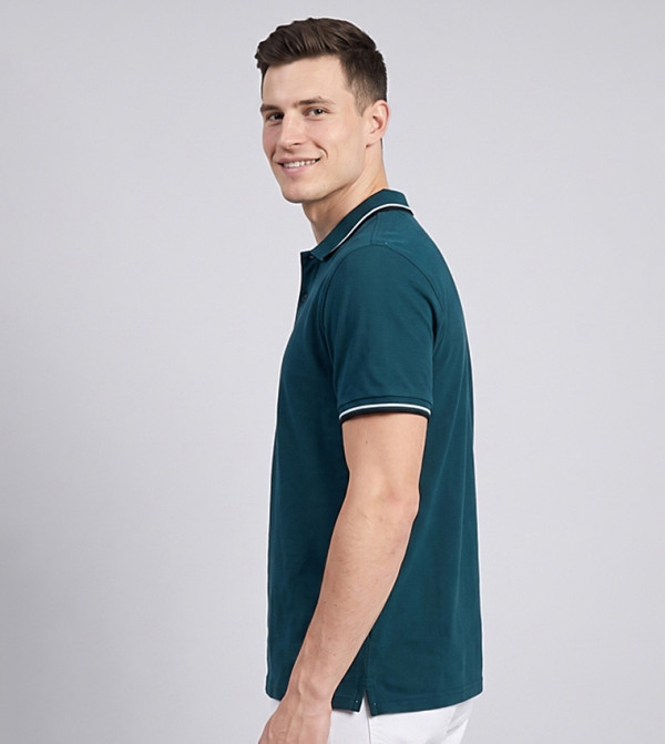 R&B R&B - Teal Polo T-shirts