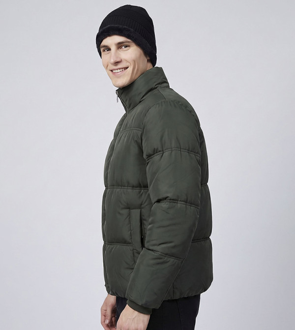 أر آند بي  جاكيتات منفوخة  - زيتي  Puffer Jackets
