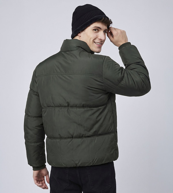 أر آند بي  جاكيتات منفوخة  - زيتي  Puffer Jackets