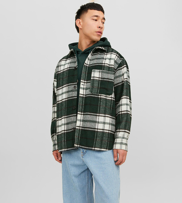 Jack & Jones Jack & Jones - Green Casual Shirts