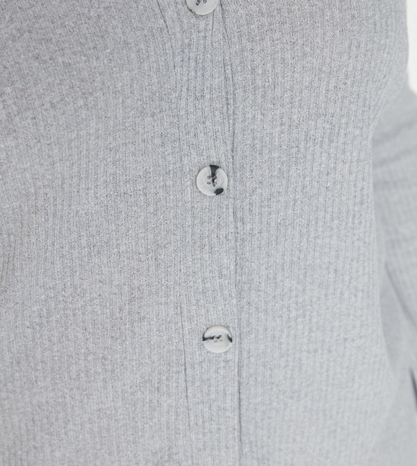 Trendyol  Plus Size - Grey Sleepwear