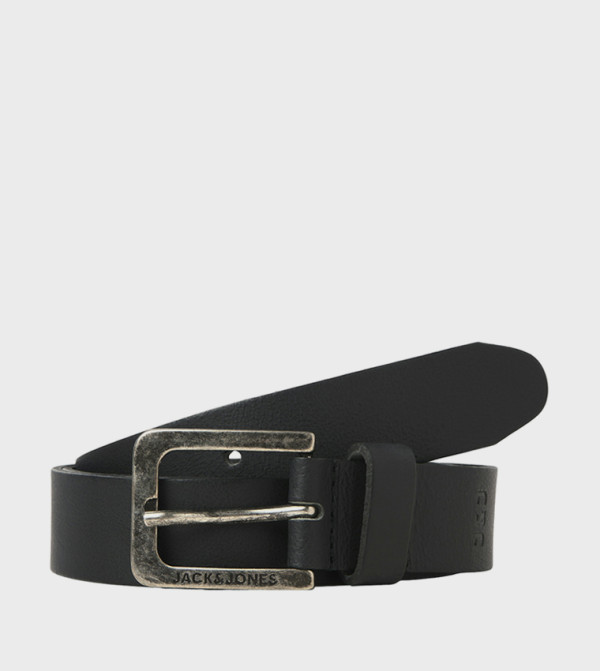 Jack & Jones Jack & Jones - Black Leather Belts