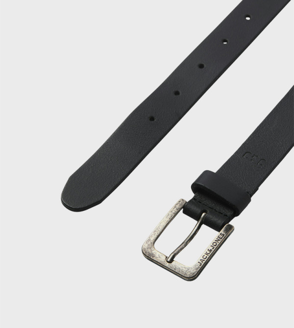 Jack & Jones Jack & Jones - Black Leather Belts