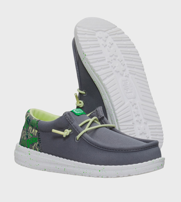 HEY DUDE  resort-vacation-sets - Grey Casual Slip-On's