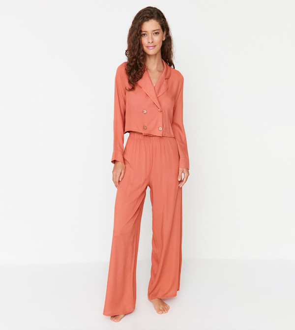Trendyol Trendyol  - Orange Nightsuits/Pyjama Set