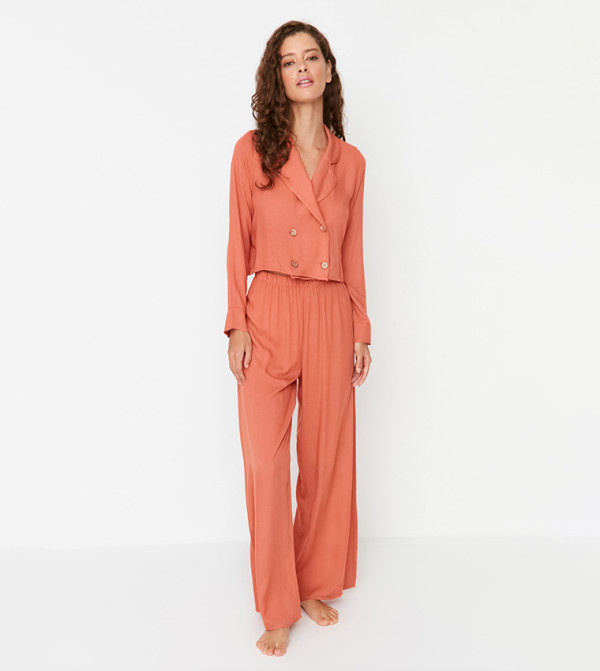 Trendyol Trendyol  - Orange Nightsuits/Pyjama Set
