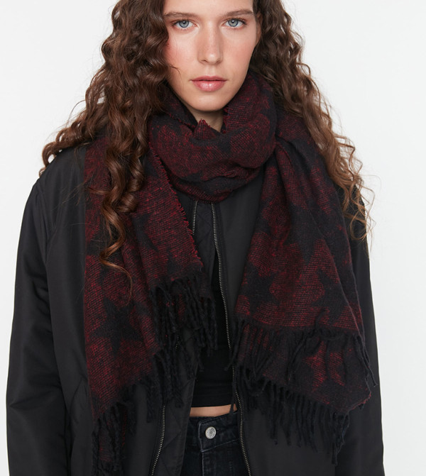 Trendyol Trendyol  - Burgundy Knitted Scarves