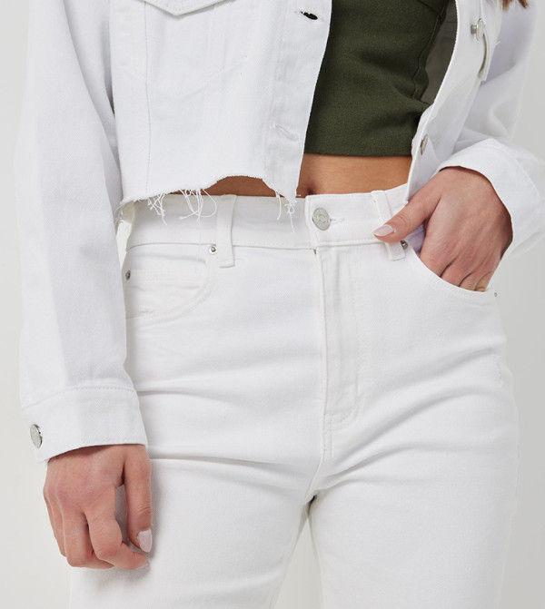 Ardene  Flared Jeans - White Flared Jeans