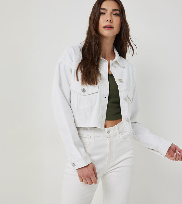 Ardene Marks & Spencer - White Denim Jackets