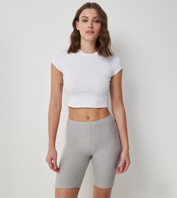 Ardene  Active Shorts - Grey Active Shorts