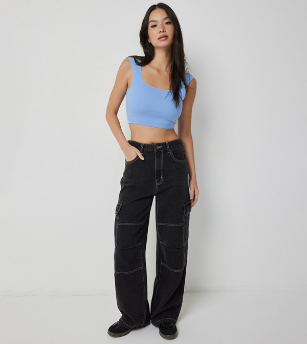 Ardene  Clothing - Blue Sleeveless Tops