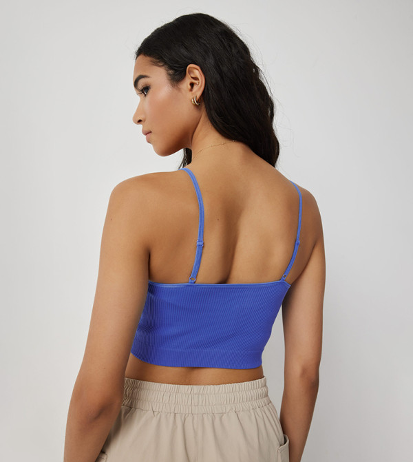 اردين  corset-bubble-edit - أزرق Sleeveless Tops