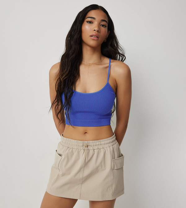 اردين  corset-bubble-edit - أزرق Sleeveless Tops