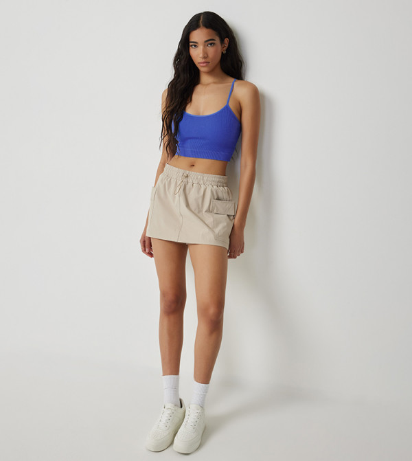 اردين  corset-bubble-edit - أزرق Sleeveless Tops
