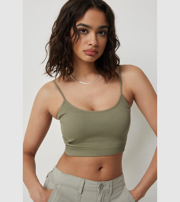 اردين  corset-bubble-edit - أخضر Sleeveless Tops