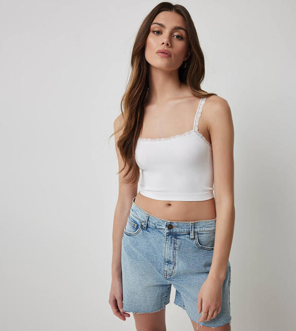اردين  توبات قصيرة - أبيض Cropped Tops