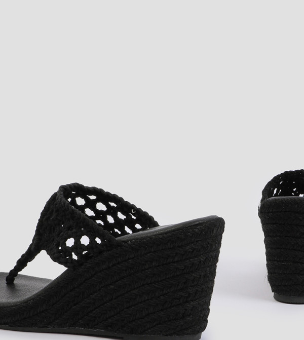 Ardene Wedges - Black Wedges