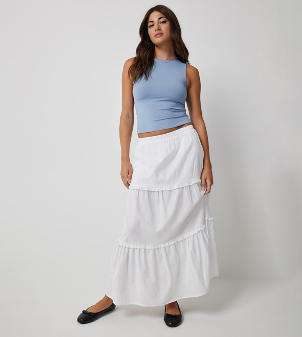 Ardene  Clothing - Blue Cropped Tops