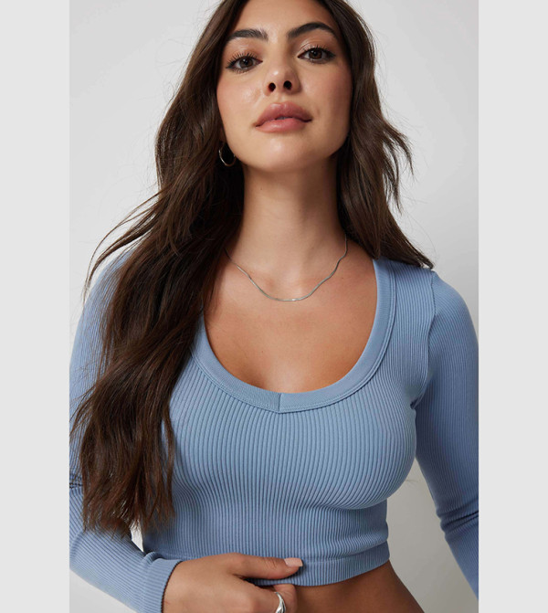 Ardene Cropped Tops - Blue Cropped Tops