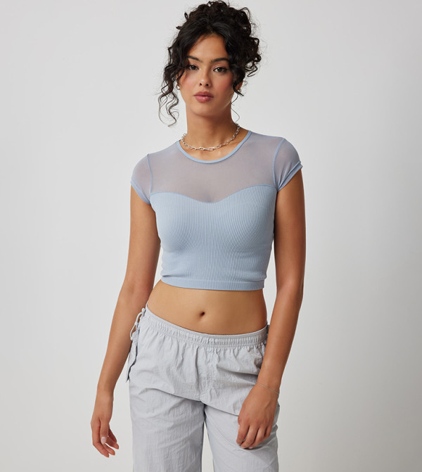Ardene Ardene - Blue Cropped Tops