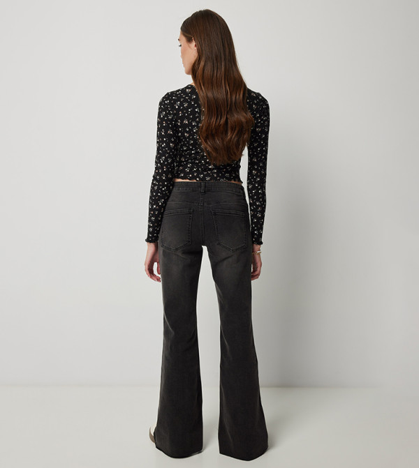 اردين اردين - أسود Wide Leg Jeans
