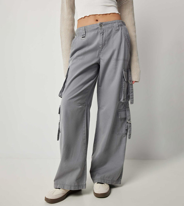 Ardene  Cargos - Grey Cargos