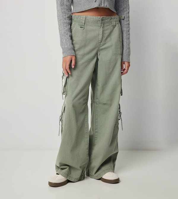 Ardene  Cargos - Light Green Cargos