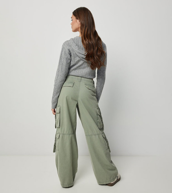Ardene  Cargos - Light Green Cargos