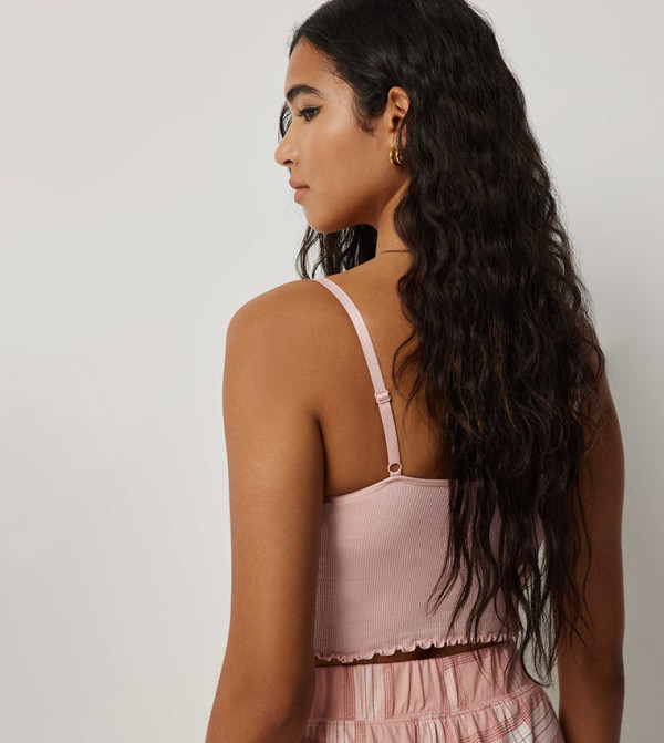 Ardene  Clothing - Light Pink Cropped Tops