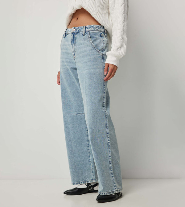 اردين  بناطيل جينز - أزرق فاتح Wide Leg Jeans