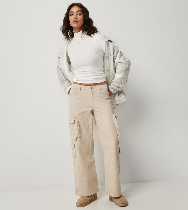 Ardene  Cargos - Beige Cargos