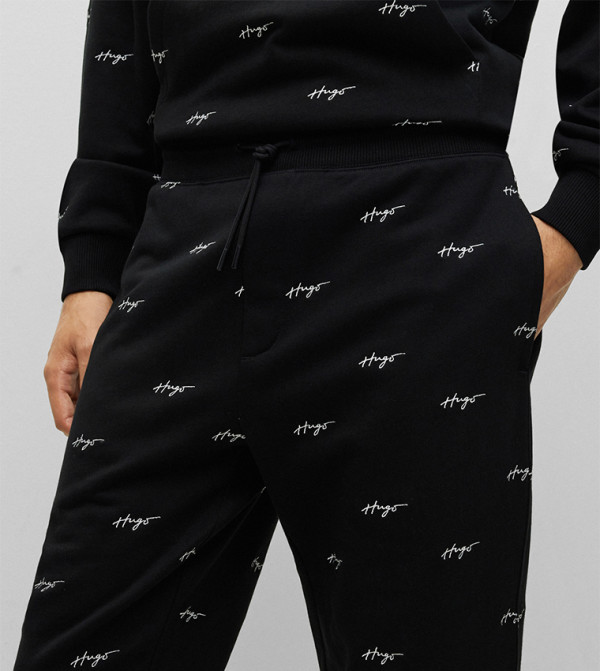 HUGO HUGO BOSS - Black Track Pants/Joggers