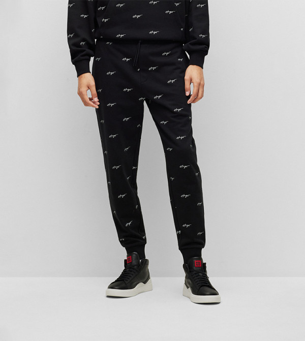 HUGO HUGO BOSS - Black Track Pants/Joggers
