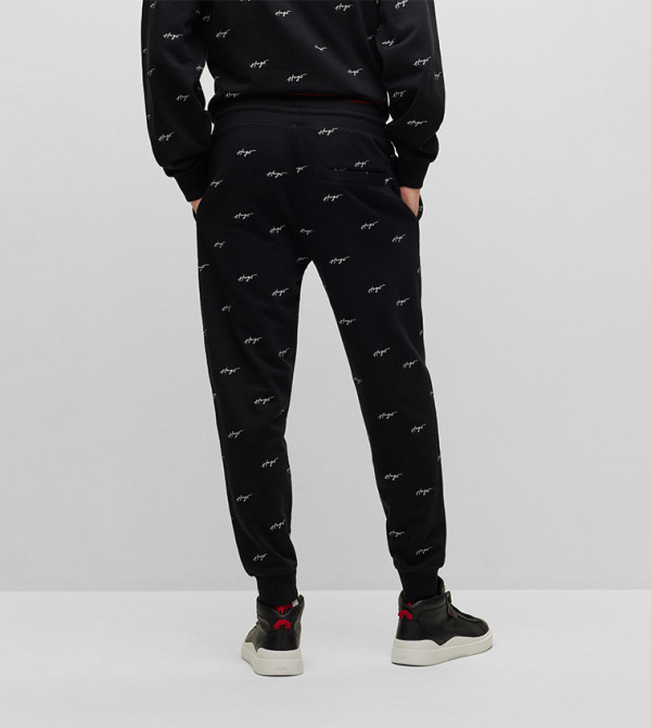 HUGO HUGO BOSS - Black Track Pants/Joggers