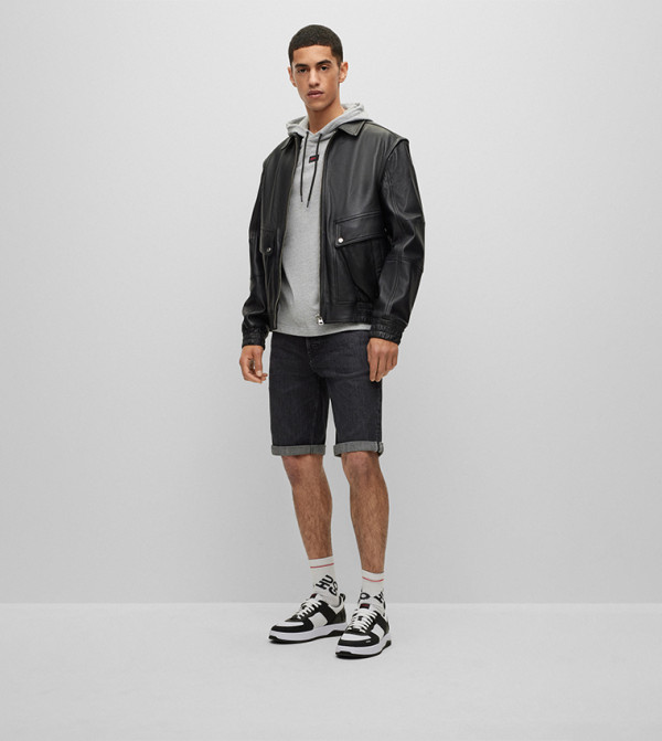 هوغو clearance sa - رمادي Denim shorts