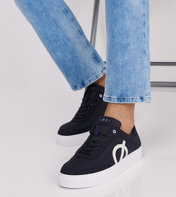 LOCI LOCI - Navy Low Top