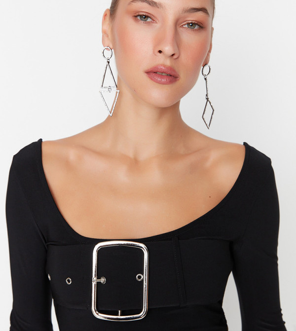 Trendyol  Bodysuit - Black Tops & Blouses