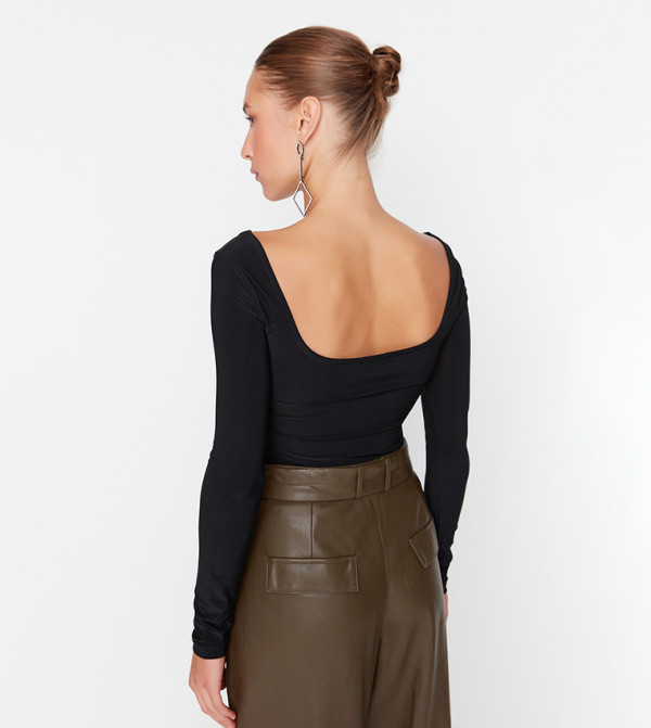 Trendyol  Bodysuit - Black Tops & Blouses