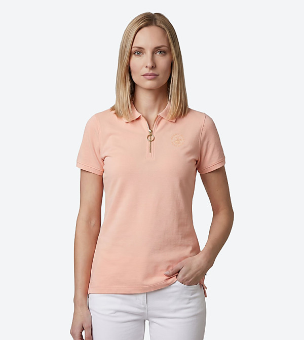 Beverly Hills Polo Club  Polo T-Shirts - Orange Polo T-shirts