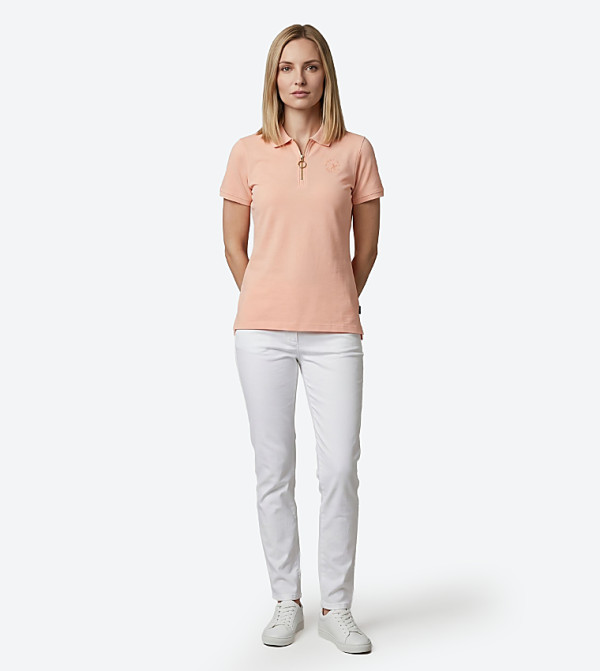 Beverly Hills Polo Club  Polo T-Shirts - Orange Polo T-shirts