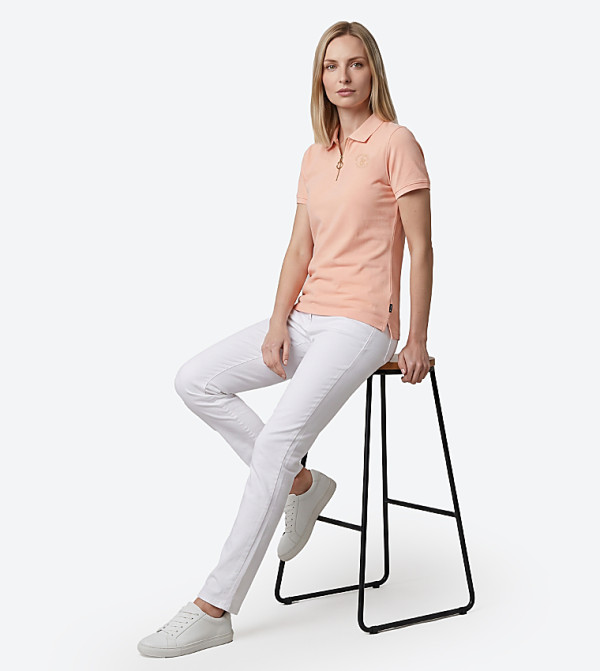 Beverly Hills Polo Club  Polo T-Shirts - Orange Polo T-shirts