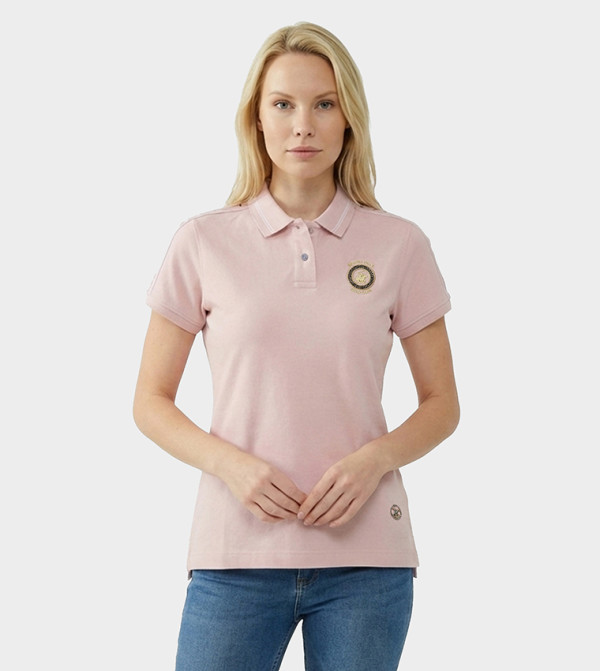 Beverly Hills Polo Club  T-Shirts - Pink Polo T-shirts